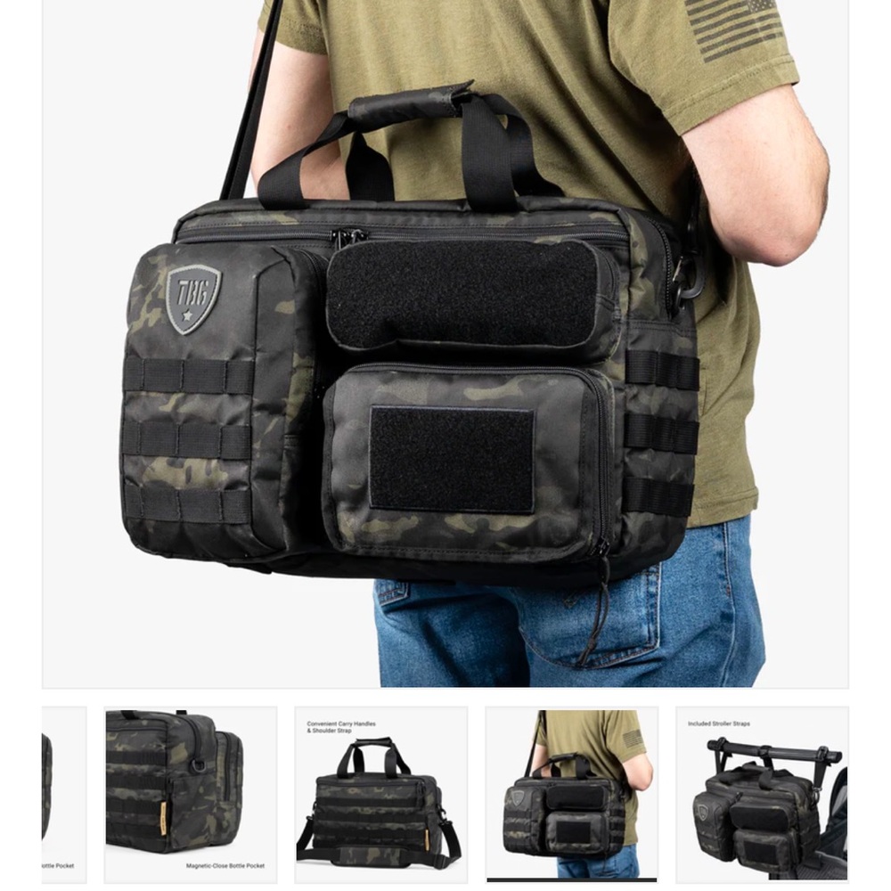 5.11 Tactical Black Camo Men's Diaper Bag